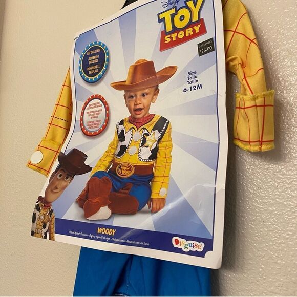 Disney Pixar baby boy Halloween costume Toy Story cowboy Woody (no hat) 6-12 mo - Picture 4 of 5